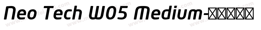 Neo Tech W05 Medium字体转换